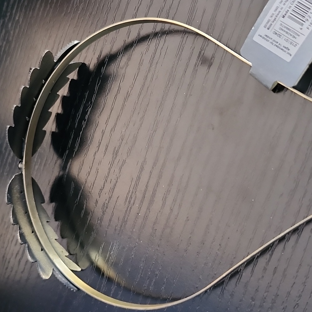 Elegant Black and Gold Leaf Headband - Picture 2 of 2